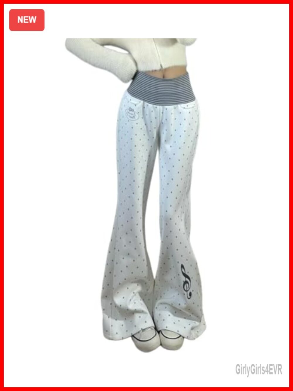 Y2K Star Print Wide Leg Sweatpants Baggy Kawaii Harajuku Streetwear